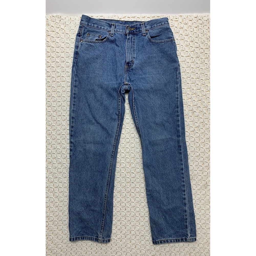 George Regular Fit Jeans, Men's Size 31x30 Approx‎ 31x29 Straight Leg Blue Denim